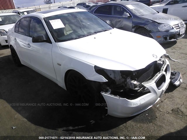 WBANB53557CP08853 - 2007 BMW 550 I WHITE photo 1