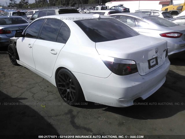 WBANB53557CP08853 - 2007 BMW 550 I WHITE photo 3