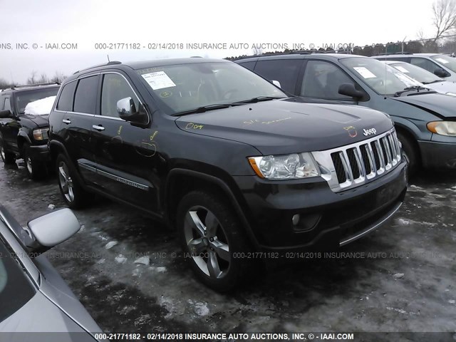 1J4RR6GT4BC536039 - 2011 JEEP GRAND CHEROKEE OVERLAND BLACK photo 1