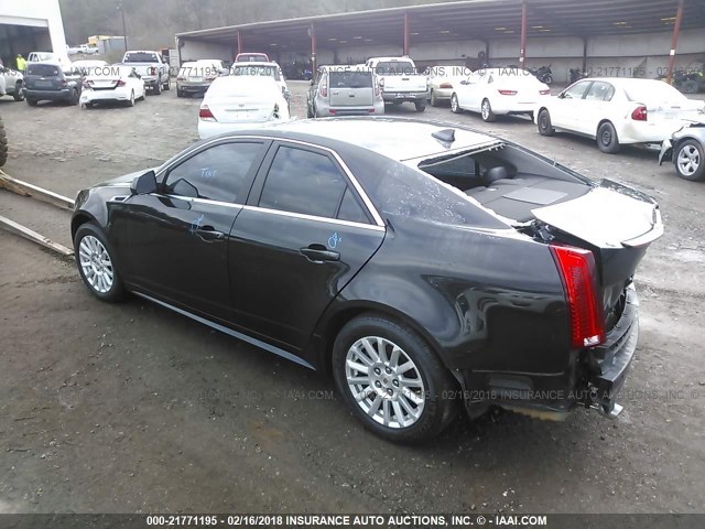 1G6DE5E56D0142835 - 2013 CADILLAC CTS LUXURY COLLECTION BLACK photo 3