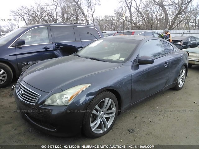 JNKCV64E89M606870 - 2009 INFINITI G37 JOURNEY/SPORT Dark Blue photo 2