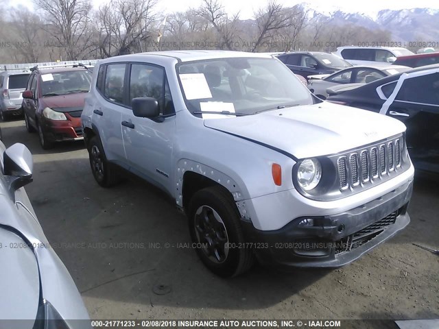 ZACCJBAH0FPB67672 - 2015 JEEP RENEGADE SPORT SILVER photo 1