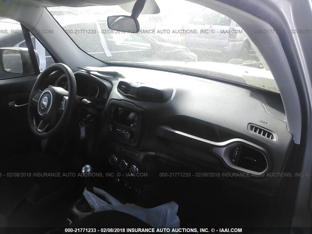 ZACCJBAH0FPB67672 - 2015 JEEP RENEGADE SPORT Արծաթագույն լուսանկար 5