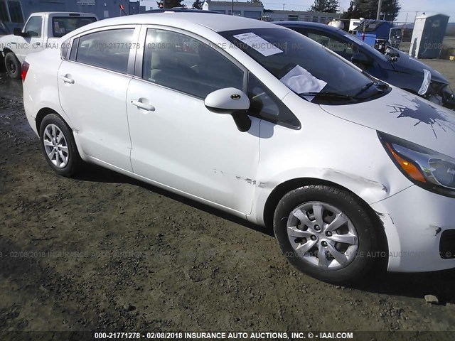 KNADM4A38C6045918 - 2012 KIA RIO LX Սպիտակ լուսանկար 6