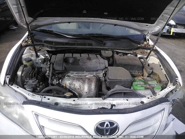 4T1BF3EK6BU587234 - 2011 TOYOTA CAMRY SE/LE/XLE WHITE photo 10