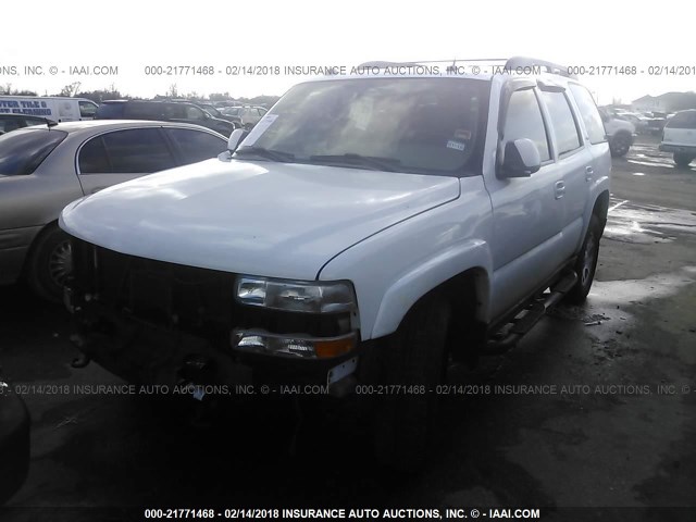 1GNEK13T55R199438 - 2005 CHEVROLET TAHOE K1500 WHITE photo 2