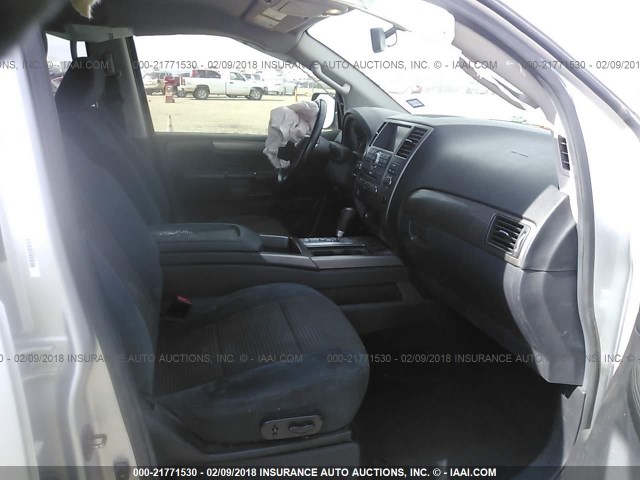 5N1BA0ND2EN602874 - 2014 NISSAN ARMADA SV/SL/PLATINUM SILVER photo 5