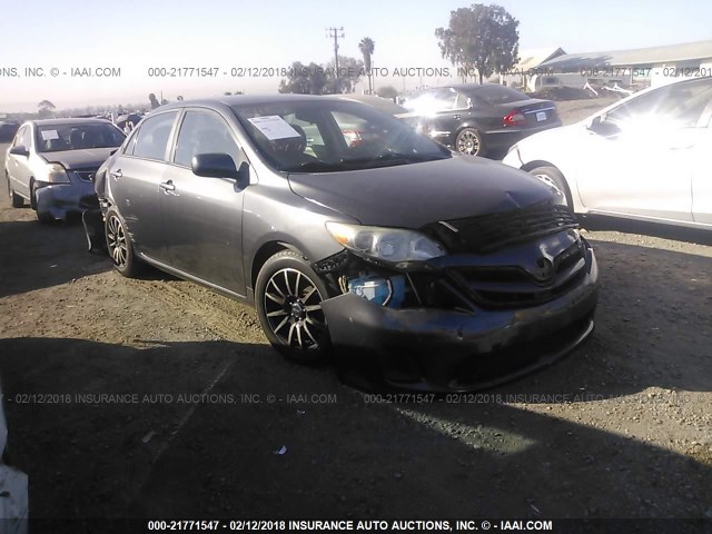 5YFBU4EE3CP014316 - 2012 TOYOTA COROLLA S/LE GRAY photo 1