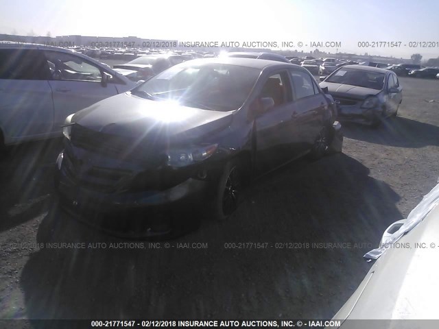 5YFBU4EE3CP014316 - 2012 TOYOTA COROLLA S/LE GRAY photo 2