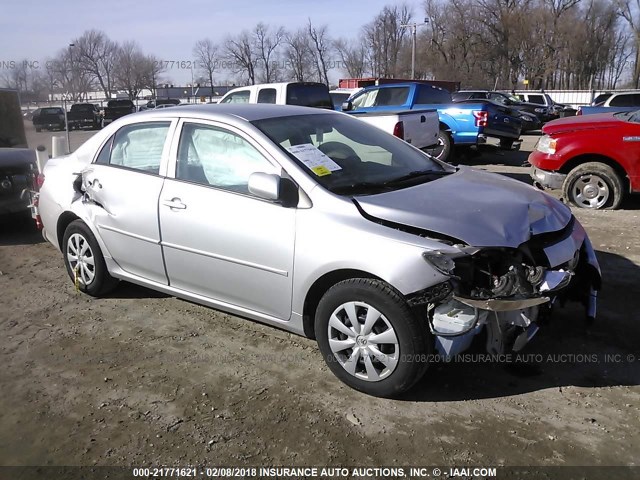 1NXBU4EE3AZ194747 - 2010 TOYOTA COROLLA S/LE/XLE SILVER photo 1