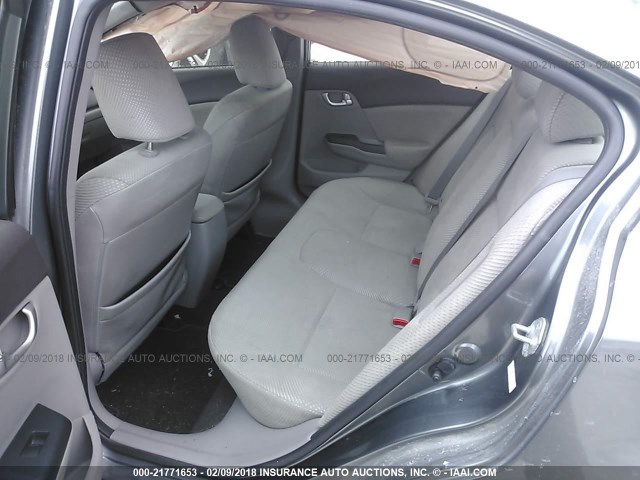 JHMFB4F2XCS007615 - 2012 HONDA CIVIC HYBRID GRAY photo 8