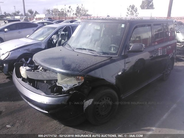 JTLKT334350208854 - 2005 TOYOTA SCION XB შავი ფოტო 2