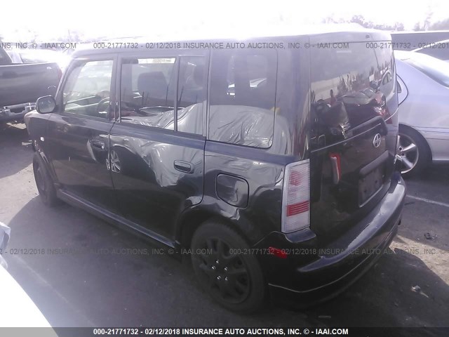 JTLKT334350208854 - 2005 TOYOTA SCION XB შავი ფოტო 3