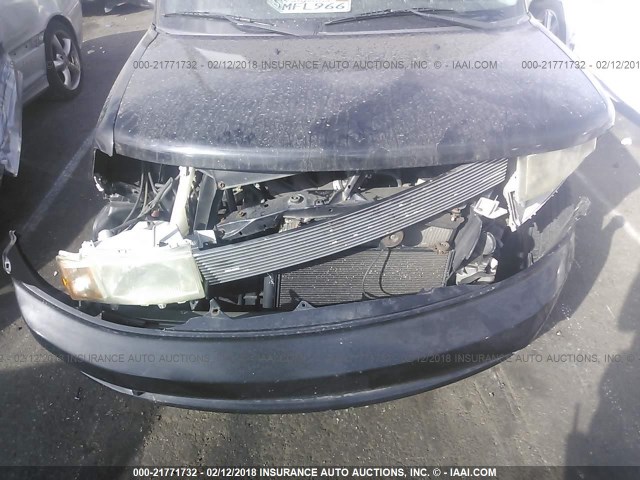 JTLKT334350208854 - 2005 TOYOTA SCION XB შავი ფოტო 6