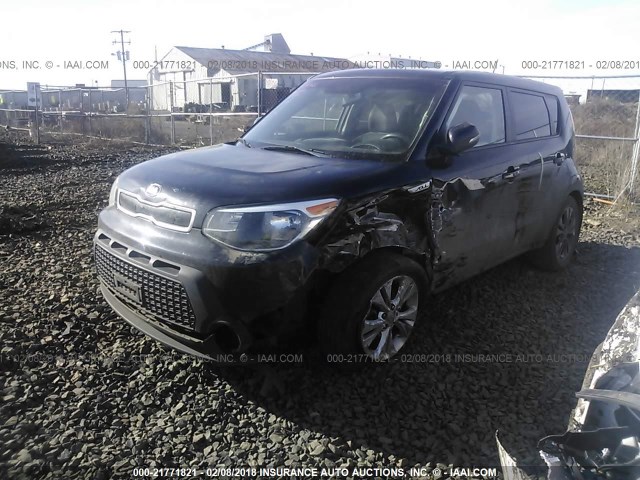 KNDJP3A58E7005537 - 2014 KIA SOUL + BLACK photo 2