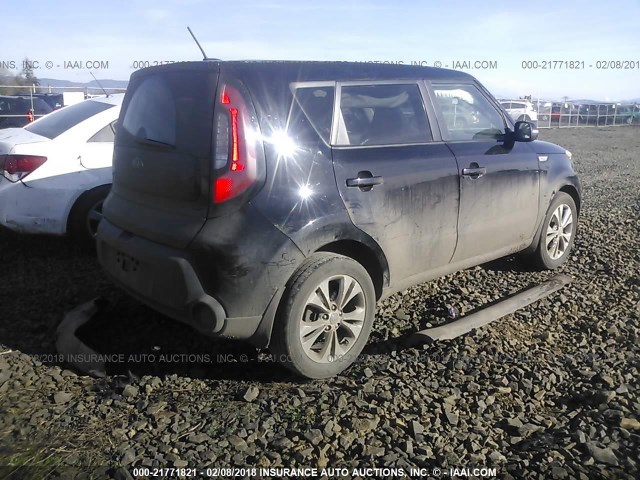 KNDJP3A58E7005537 - 2014 KIA SOUL + BLACK photo 4