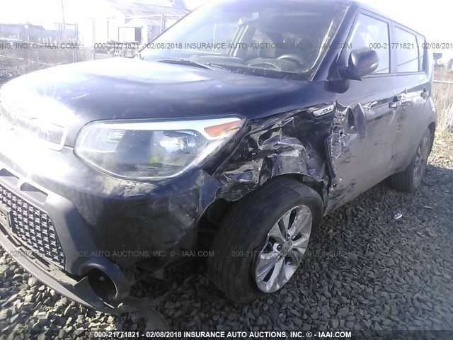 KNDJP3A58E7005537 - 2014 KIA SOUL + BLACK photo 6