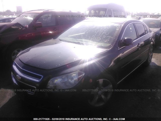 1G1ZC5E19BF130977 - 2011 CHEVROLET MALIBU 1LT 黑色 照片 2
