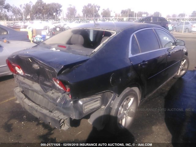 1G1ZC5E19BF130977 - 2011 CHEVROLET MALIBU 1LT 黑色 照片 4