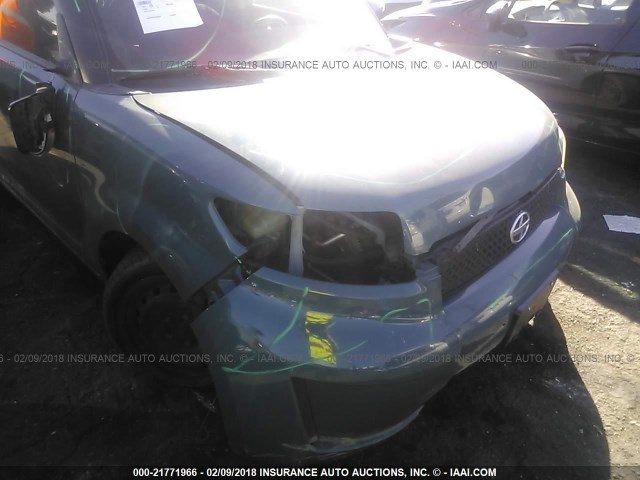 JTLKE50E581001903 - 2008 TOYOTA SCION XB Light Blue photo 6