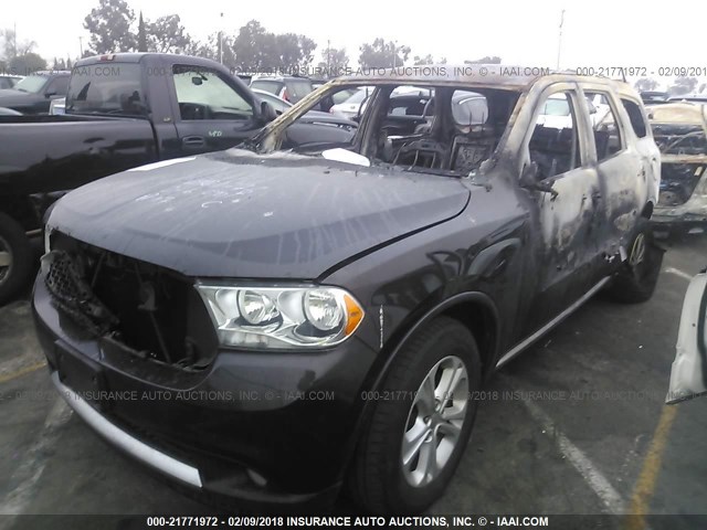 1C4RDHAG8DC591026 - 2013 DODGE DURANGO SXT BLACK photo 2