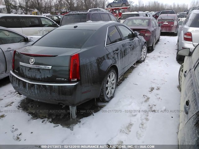 1G6DT57VX80184935 - 2008 CADILLAC CTS HI FEATURE V6 GRAY photo 4