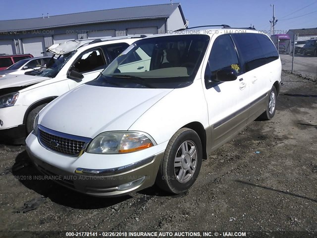 2FMDA53441BB92237 - 2001 FORD WINDSTAR SEL WHITE photo 2