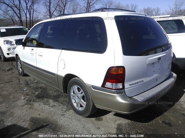 2FMDA53441BB92237 - 2001 FORD WINDSTAR SEL WHITE photo 3