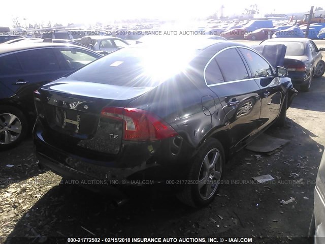 YV1622FS0C2093744 - 2012 VOLVO S60 T5 BLACK photo 4