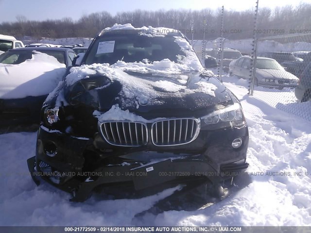 5UXWX9C57G0D67541 - 2016 BMW X3 XDRIVE28I BLACK photo 6