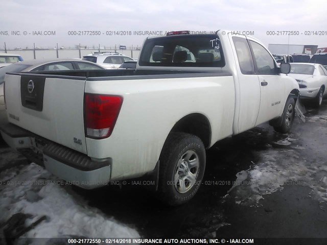 1N6BA06B45N532339 - 2005 NISSAN TITAN XE/SE/LE WHITE photo 4