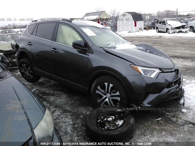 JTMBFREV1HJ127586 - 2017 TOYOTA RAV4 LE Մոխրագույն լուսանկար 1