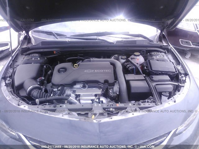 1G1ZE5ST3HF192707 - 2017 CHEVROLET MALIBU LT GRAY photo 10