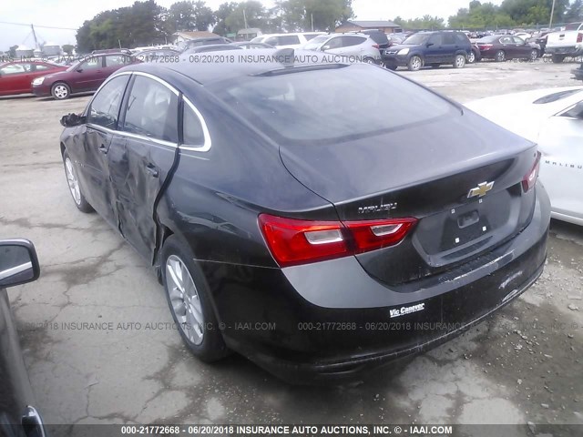 1G1ZE5ST3HF192707 - 2017 CHEVROLET MALIBU LT GRAY photo 3