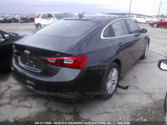 1G1ZE5ST3HF192707 - 2017 CHEVROLET MALIBU LT GRAY photo 4