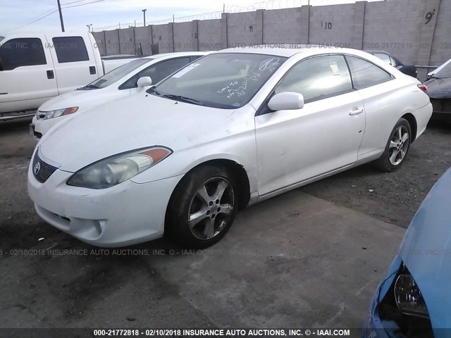 4T1CA30P55U058190 - 2005 TOYOTA CAMRY SOLARA SE/SLE თეთრი ფოტო 2