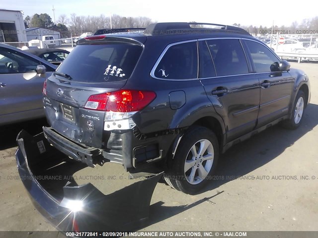 4S4BRCCC0D3205985 - 2013 SUBARU OUTBACK 2.5I PREMIUM BLACK photo 4