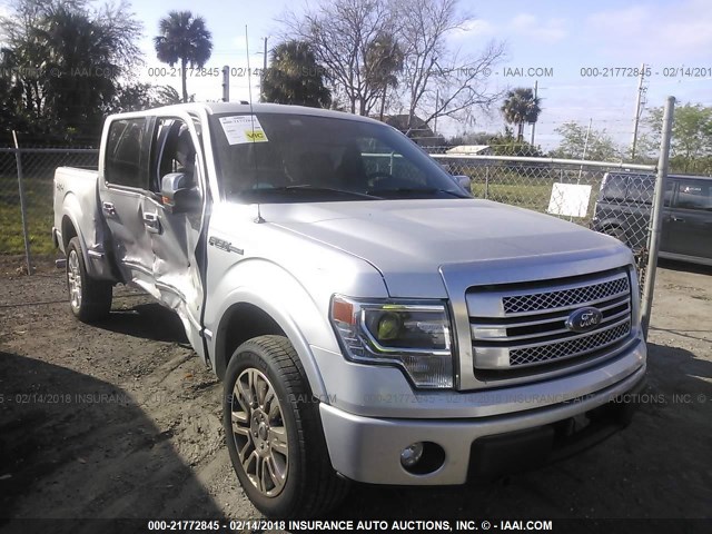 1FTFW1ET1DFB37209 - 2013 FORD F150 SUPERCREW SILVER photo 6