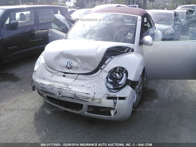3VWSF31Y59M412662 - 2009 VOLKSWAGEN NEW BEETLE BLUSH EDITION SILVER photo 6