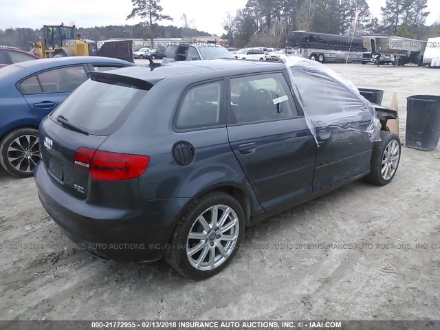 WAUMFAFM3AA138883 - 2010 AUDI A3 PREMIUM PLUS GRAY photo 4