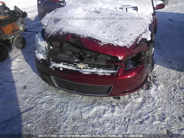 2G1WT58K081375593 - 2008 CHEVROLET IMPALA LT BURGUNDY photo 6