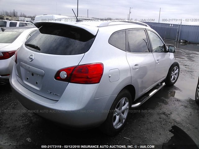 JN8AS58V29W432311 - 2009 NISSAN ROGUE S/SL SILVER photo 4