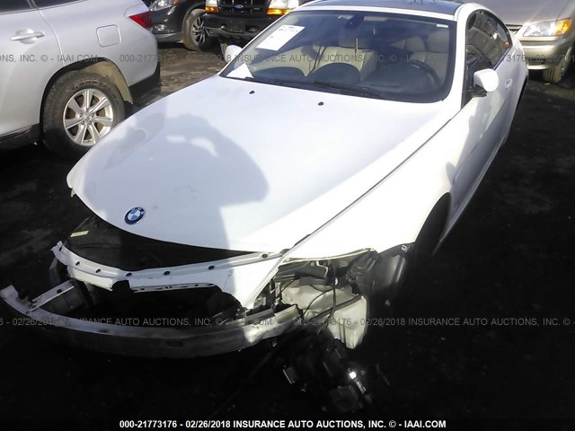 WBAEH13597CR52075 - 2007 BMW 650 I WHITE photo 2