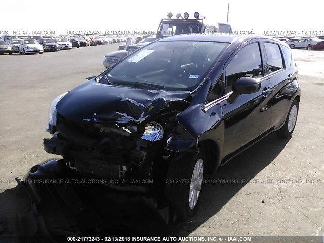 3N1CE2CP9FL440820 - 2015 NISSAN VERSA NOTE S/S PLUS/SV/SL/SR BLACK photo 2