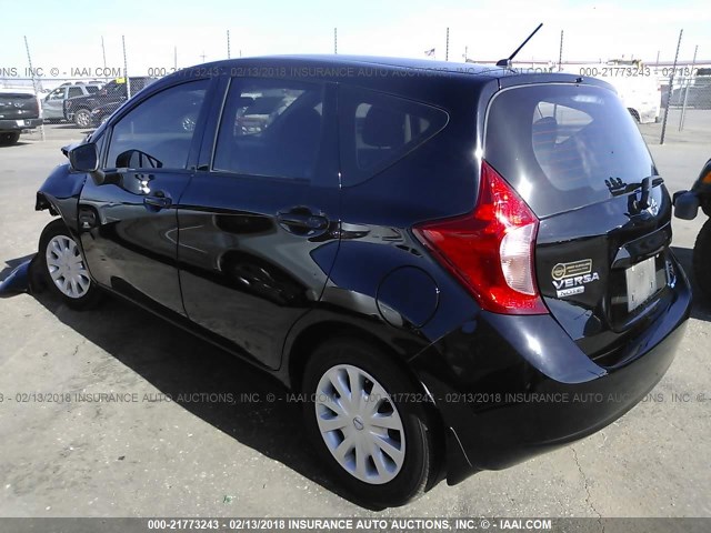 3N1CE2CP9FL440820 - 2015 NISSAN VERSA NOTE S/S PLUS/SV/SL/SR BLACK photo 3