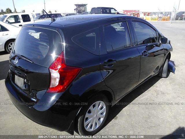 3N1CE2CP9FL440820 - 2015 NISSAN VERSA NOTE S/S PLUS/SV/SL/SR BLACK photo 4