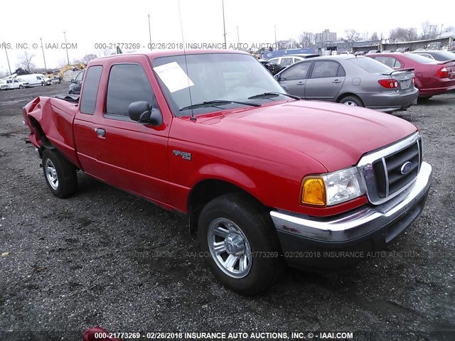 1FTYR44E85PA42940 - 2005 FORD RANGER SUPER CAB RED photo 1