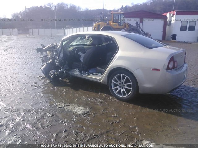 1G1ZE5E75BF305191 - 2011 CHEVROLET MALIBU LTZ 棕色 照片 3