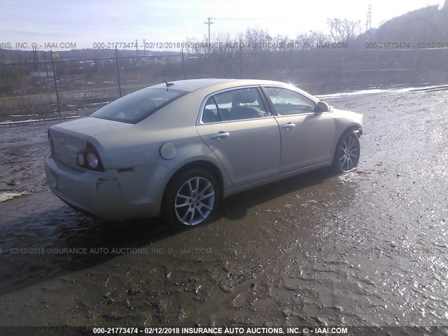 1G1ZE5E75BF305191 - 2011 CHEVROLET MALIBU LTZ 棕色 照片 4