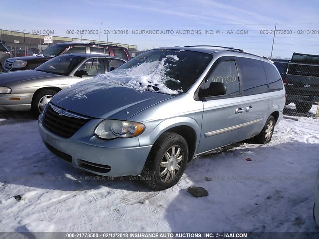 2A4GP54LX6R874098 - 2006 CHRYSLER TOWN & COUNTRY TOURING BLUE photo 2